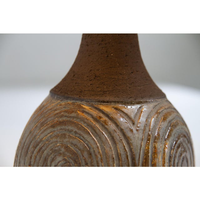 Danish Modern Ceramic Table Lamp by Børge Christoffersen for Chris Haslev, 1960s For Sale - Image 16 of 18