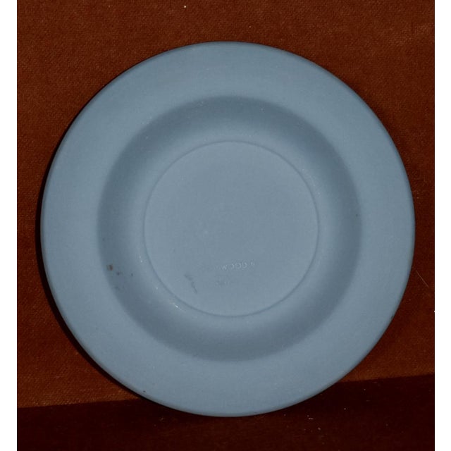 2 Vintage Wedgwood Jasperware Blue W/White Neo-Classic Figural Plates For Sale - Image 10 of 13