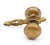 Vintage Traditional style passage door knob set made of all brass. The original mounting screws are not available. Priced...