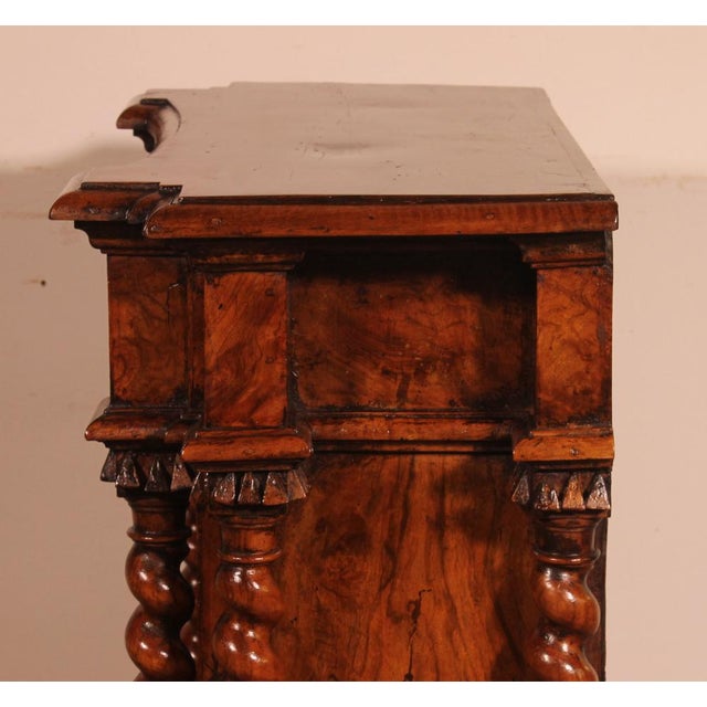 Wood Italian Renaissance Oratory in Walnut and Burl Walnut For Sale - Image 7 of 13