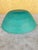 1990s Large Handmade 13” Teal Bamboo Bowl For Sale - Image 5 of 6