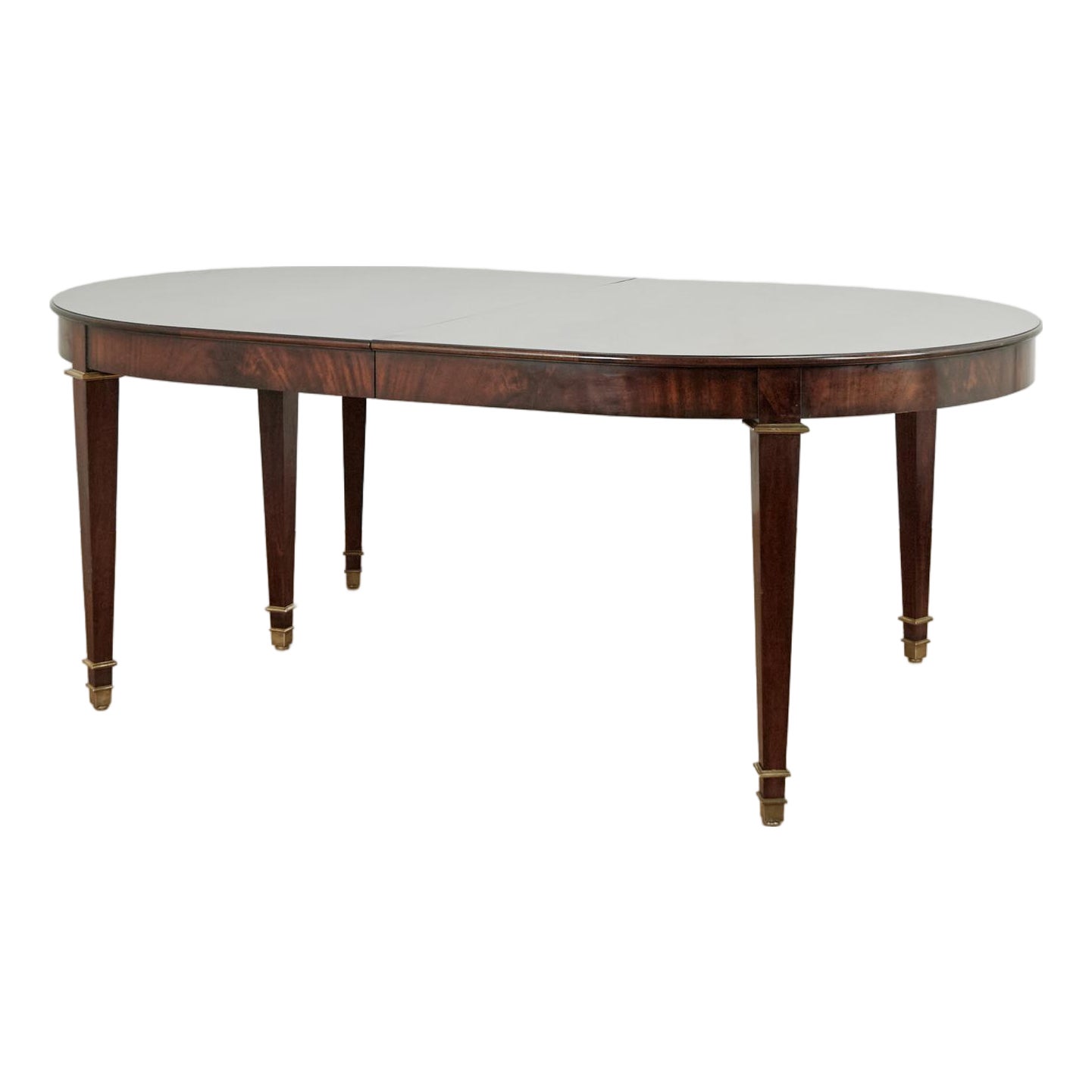 Large Louis XVI Style Flame Mahogany Extendable Dining Table | Chairish