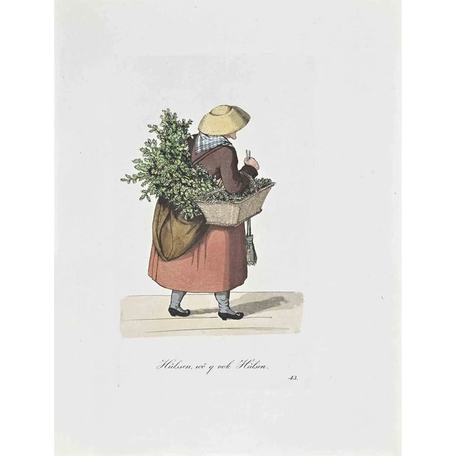 Christoph Suhr, Hulssen, wo y ook Hulsen, Etching, 1808 For Sale