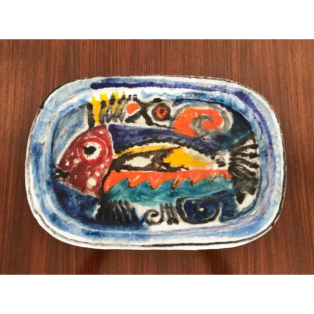 Italian Ceramic Dish by Giovanni De Simone, 1950s For Sale - Image 10 of 10