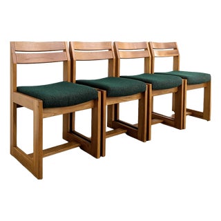 Elm Chairs from Maison Regain, 1970, Set of 4 For Sale
