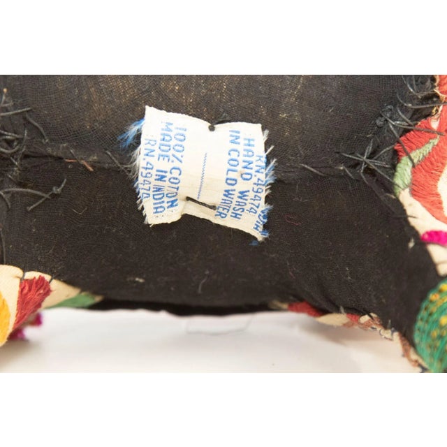 Textile Vintage Raj Hand-Crafted Stuffed Cotton Embroidered Elephant, India, 1950 For Sale - Image 7 of 13