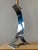 1970s Mid-Century Sculptural Chrome Candlestick With Curved Stem and Architectural Base For Sale - Image 5 of 8