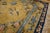 Gold 1980s Gold Medallion Floral Vintage Chinese Silk Carpet 4'1'' X 6'2" Pile Knotted Rug For Sale - Image 8 of 9