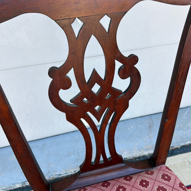 Antique Mahogany Chippendale Side Chair, Massachusetts, Circa 1780s For Sale - Image 9 of 12