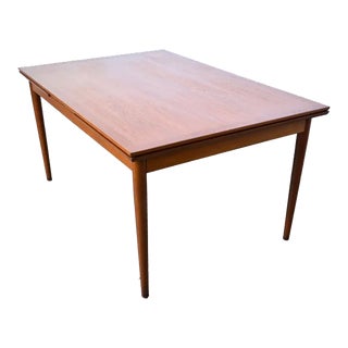 1960s Danish Modern Teak Expandable Dining Table by Skovby Mobelfabrik A/S For Sale