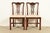 Baker Furniture Style Georgian Carved Mahogany Side Chairs or Dining Chairs, Pair For Sale - Image 13 of 13