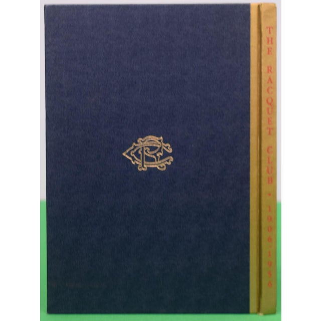 [66] pp. The Racquet Club 1956 First Edition 10 1/4" x 7 1/4"