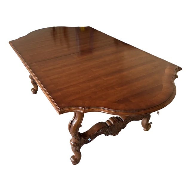 Century Furniture Couer De France Cherrywood Provincial Dining Table & 6 Chairs For Sale