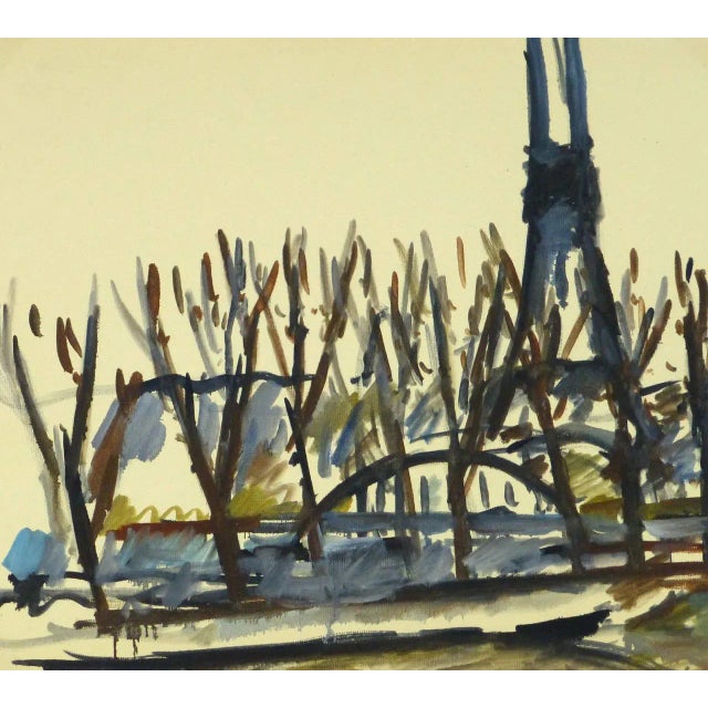 1980s R. Rémy, French Paris Landscape - Eiffel Tower For Sale - Image 5 of 5