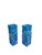 1980s Hand-Blown Blue Art Glass Vases with White Trailing, 1980s, Set of 2 For Sale - Image 5 of 11