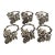 Set of 6 Vintage Arthur Court 1995 Grapevine Napkin Rings – Silver Tone Grape Leaf Vineyard Table Decor For Sale