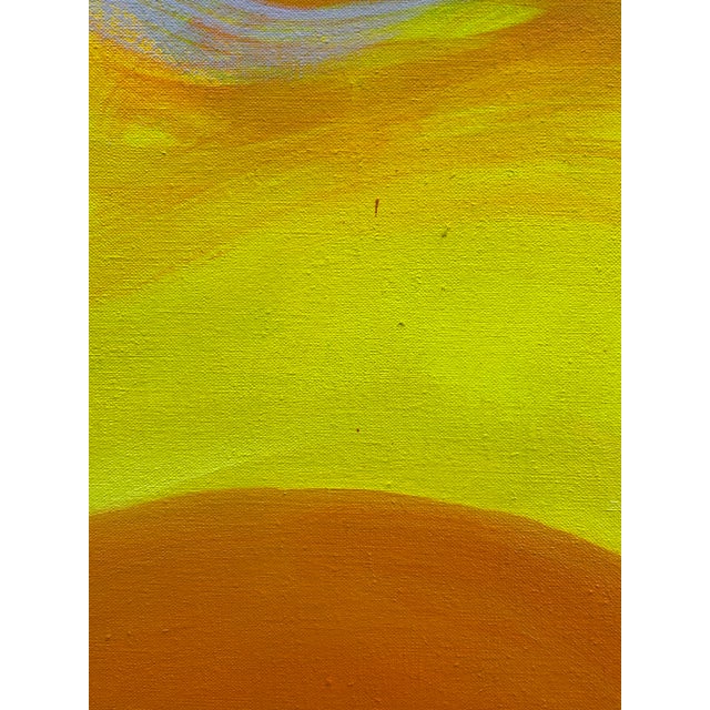 Yellow Monumental Painting From Santa Fe Series by Listed Artist Thomas George For Sale - Image 8 of 15