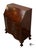 Martin Maddox Vintage Maddox Chippendale Style Mahogany Serpentine Drop Front Secretary Desk For Sale - Image 4 of 12