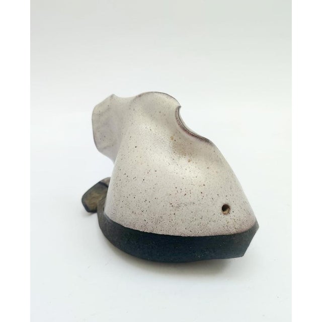 Fish figurine Designed by Alessio Tasca, Nove ceramic, marked on the back Vintage, 1970s This piece has an attribution...