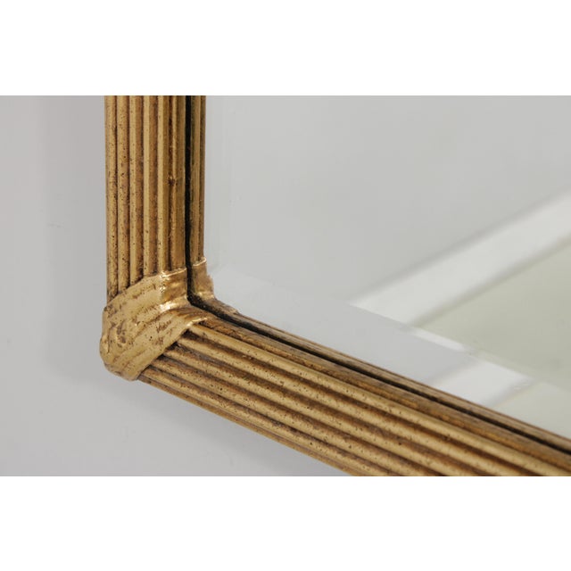 Friedman Brothers Friedman Brothers Beveled Glass Gold Frame Mirror For Sale - Image 4 of 14
