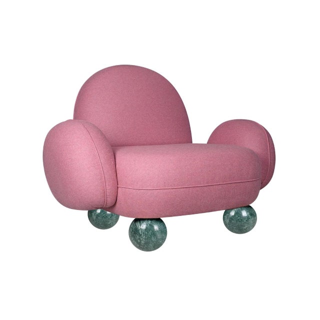 Contemporary Gala Armchair by Malabar For Sale - Image 3 of 9