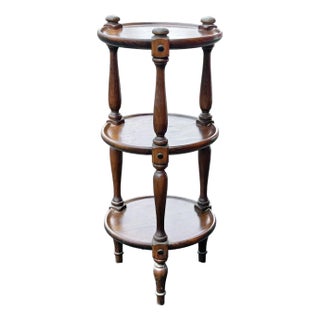 Ethan Allen Old Tavern Pine 3 Tier Stand For Sale