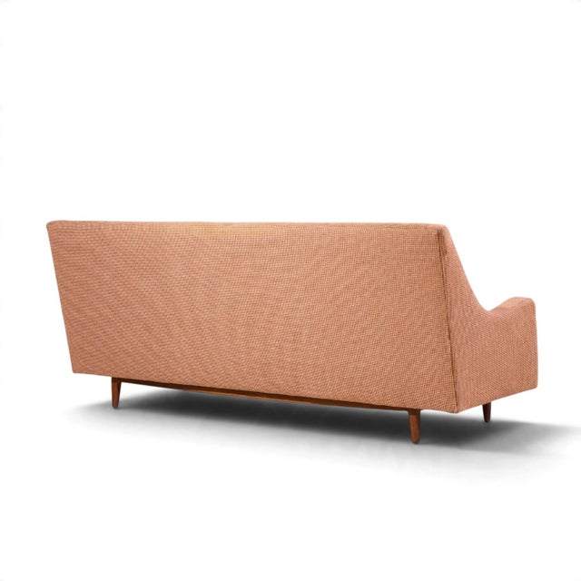 Wood Kipp Stewart for Drexel Mid Century Walnut Sofa For Sale - Image 7 of 9