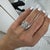 Metal Antique Platinum Gia 3.90ct Old European Cut Accented Diamond Engagement Ring For Sale - Image 7 of 7