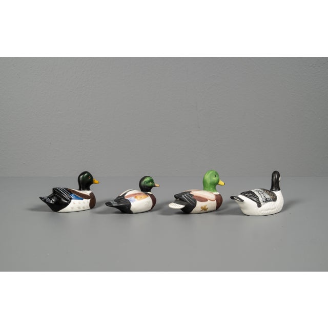 Porcelain Duck Figures from BB Bolze Bazar, Austria and Taiwan, Set of 4 For Sale - Image 4 of 13