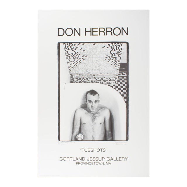 1991 “Tubshots” Keith Haring Exhibition Poster by Don Herron For Sale