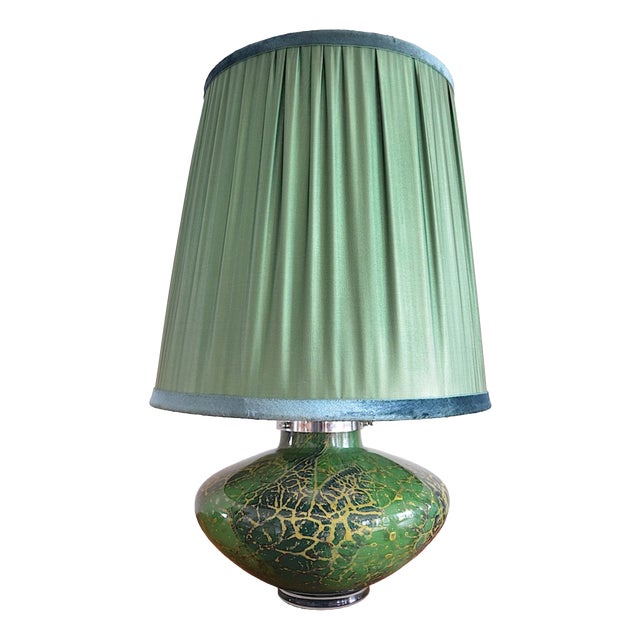 Ikora Table Lamp in Glass by Karl Wiedmann for WMF, 1930s For Sale