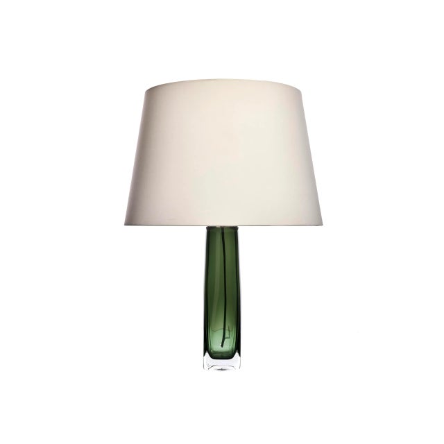 Green Table Lamp by Carl Fagerlund Orrefors, Sweden, 1960s For Sale - Image 5 of 5