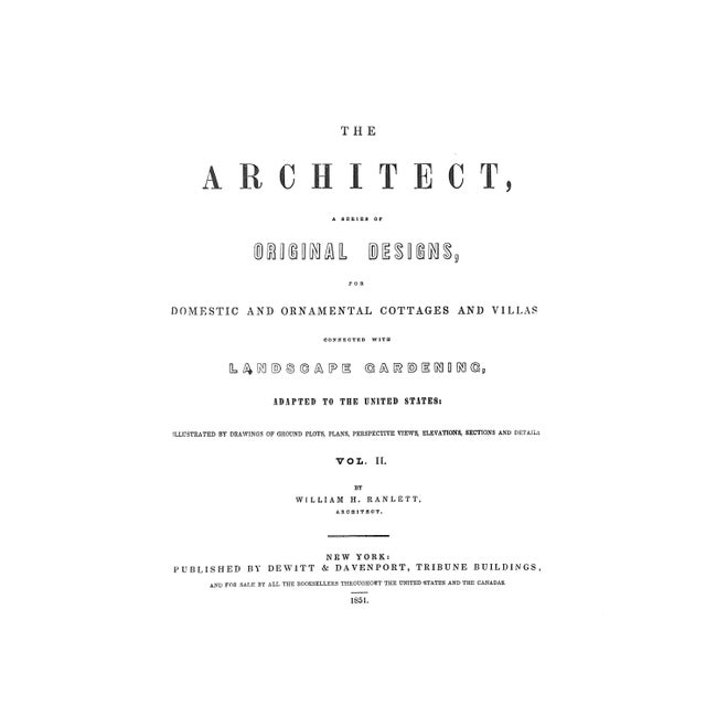 RANLETT, William H. William H. Ranlett (July 3, 1806 – November 8, 1865) was a prominent American architect. Some of...