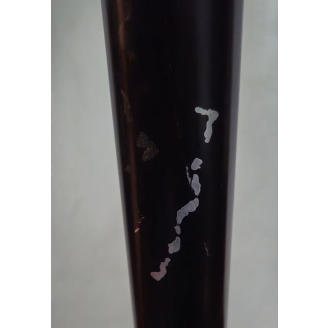 1930s Art Deco Torchiere Brass Trumpet Shade Floor Lamp For Sale - Image 11 of 12