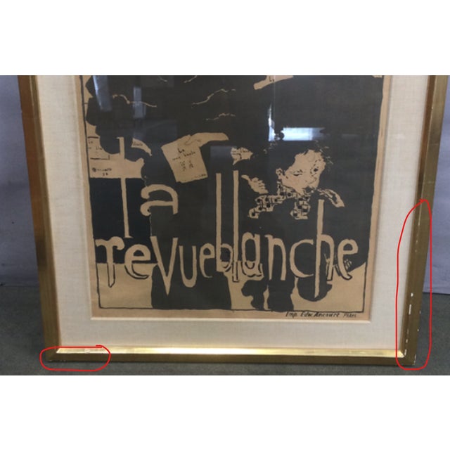 Art Nouveau Late 20th Century La Revue Blanche Framed Poster For Sale - Image 3 of 4