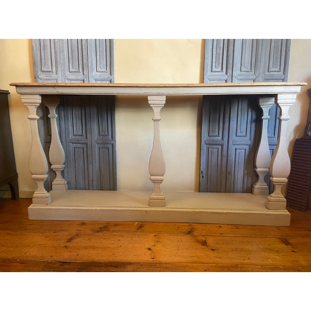 French Baluster Console Table, 1890s For Sale - Image 16 of 18