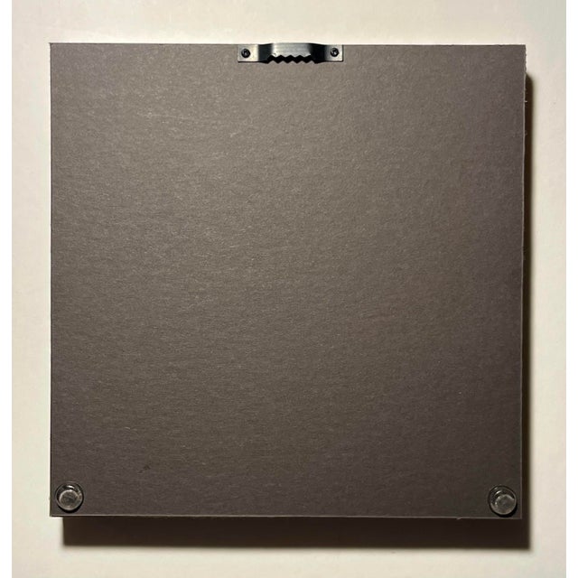 Brown Rare! Mid Century Modern 1970s David D. Cunningham Ceramic Wall Tile Framed For Sale - Image 8 of 8