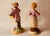 Sculpture Materials Enchanting Pair of C1900 Staffordshire Lovers - Hand-Painted Clay Figures For Sale - Image 7 of 12