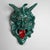 Green Green Ceramic Apotropaic Mask from Gennaro Condurso, Italy, 2010s For Sale - Image 8 of 8