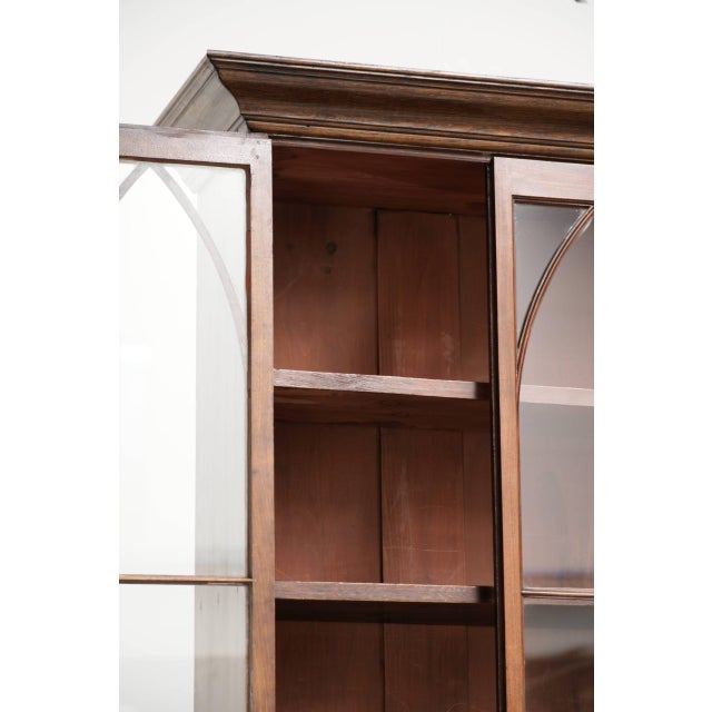 Antique English Gothic-Style Cabinet with Curved Wood, 1800s For Sale - Image 10 of 18
