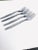1960s Mid-Century Amefa Stainless Steel Tulip Time Pattern Dinner Forks- Set of 4 For Sale - Image 5 of 6