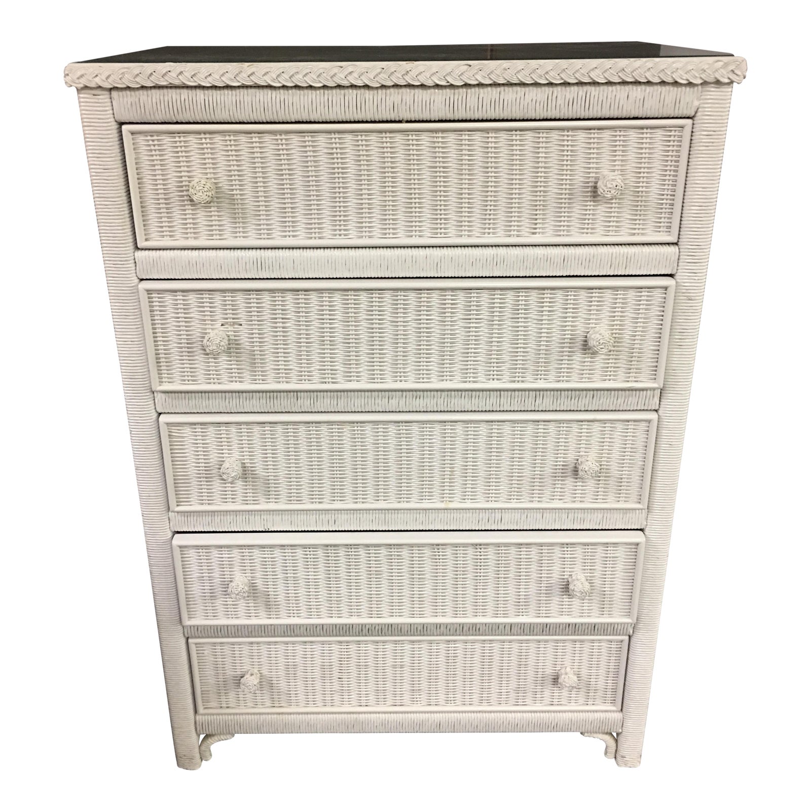 Lexington Henry Link 5 Drawer Wicker Dresser Chairish
