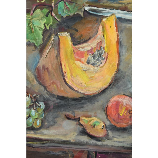 Friedrich Kunitzer, Autumn Still Life, 1970s, Oil Painting on Canvas, Framed For Sale - Image 10 of 13