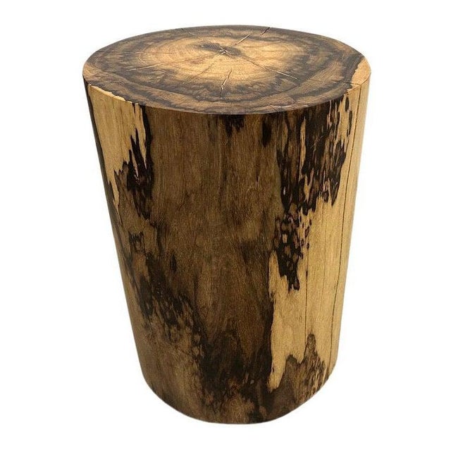 Exquisite rosewood side table or stool with stunning contrasting tones. Finished with a natural oil revealing the...