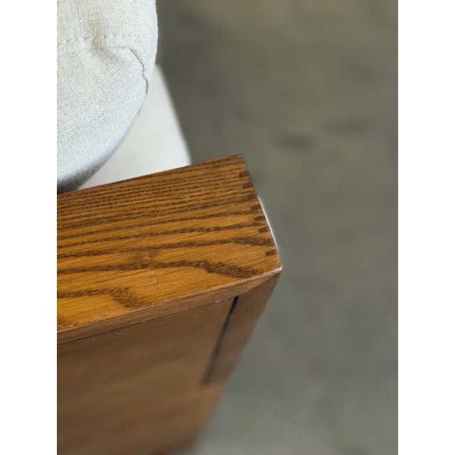 W68.5 D30 H31 SH19.5 SD19 Solid ash wood dining table bench or banquette section. Unit features exposed box joints on...