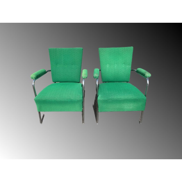 Set of Vintage Armchairs in Bauhaus Style by Joseph Perestegi, 1960s For Sale - Image 11 of 18