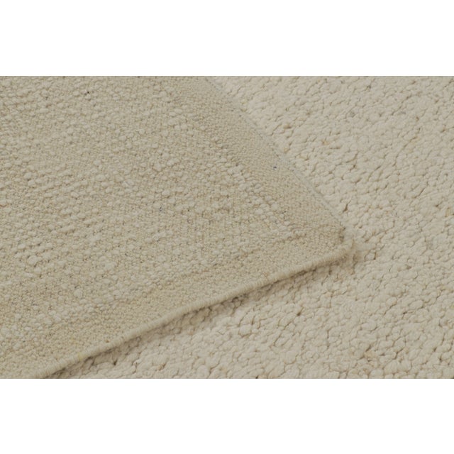 Textile Rug & Kilim’s Contemporary Textural Rug in Tones of Cream and Off-White - 5x8 For Sale - Image 7 of 7