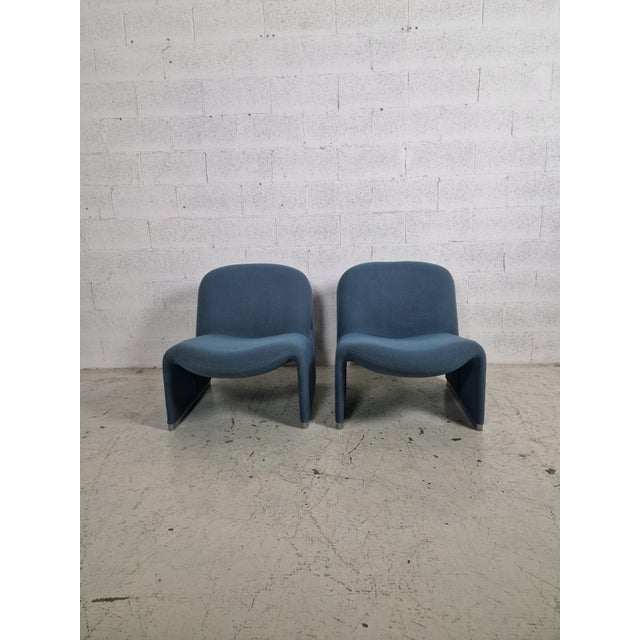 Powder Blue Alky Chairs attributed to Giancarlo Piretti for Anonima Castelli, 1970s, Set of 2 For Sale - Image 12 of 14
