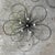 Contemporary Mid-Century Style Set of 3 Gold & Black Faux Pearl Wire Flower Wall Hangings For Sale - Image 4 of 10