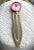 Metal Vintage Art Deco Bookmark, Large Pink Crystal Stone, Four Seed Pearls For Sale - Image 7 of 7